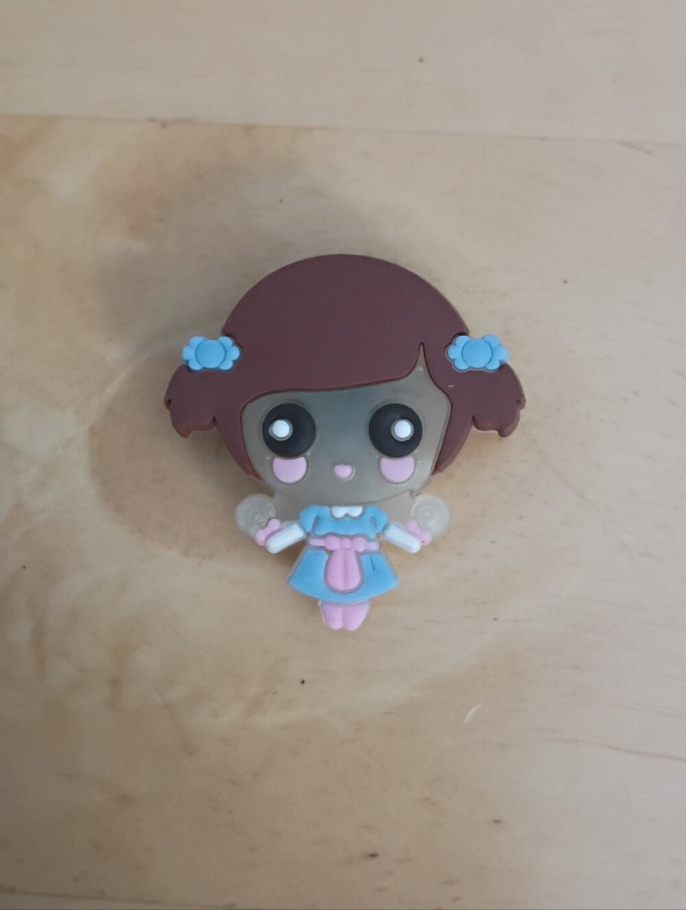 10 for $10 Jibbitz Croc Charm - Luminous Little Girl in Blue Dress - Glow